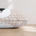 Gingham Rooster Throw Pillow - Hillcroft Home