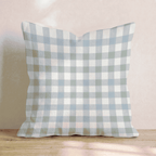 Gingham Sky Throw Pillow - Hillcroft Home