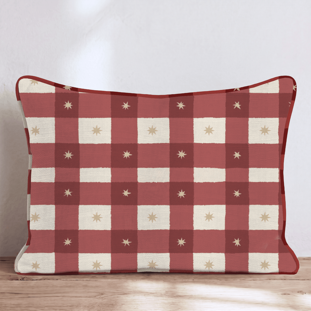 Gingham Style Throw Pillow throw pillow - Hillcroft Home
