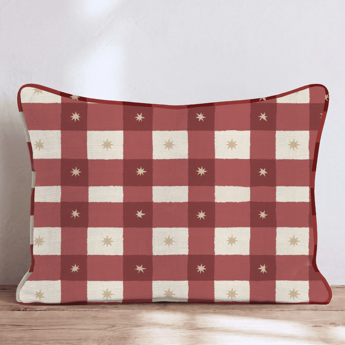 Gingham Style Throw Pillow throw pillow - Hillcroft Home