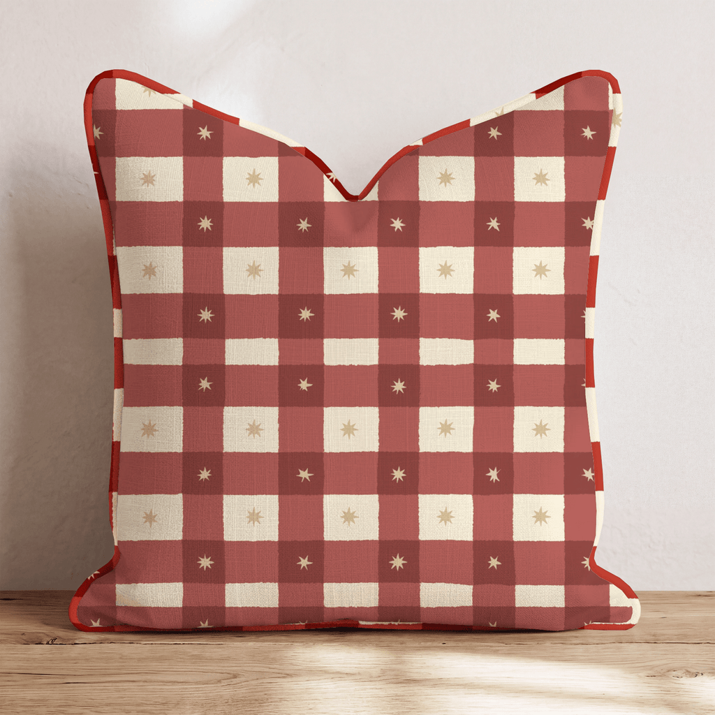Gingham Style Throw Pillow throw pillow - Hillcroft Home