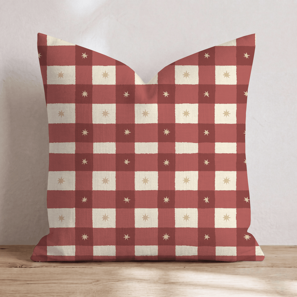 Gingham Style Throw Pillow throw pillow - Hillcroft Home
