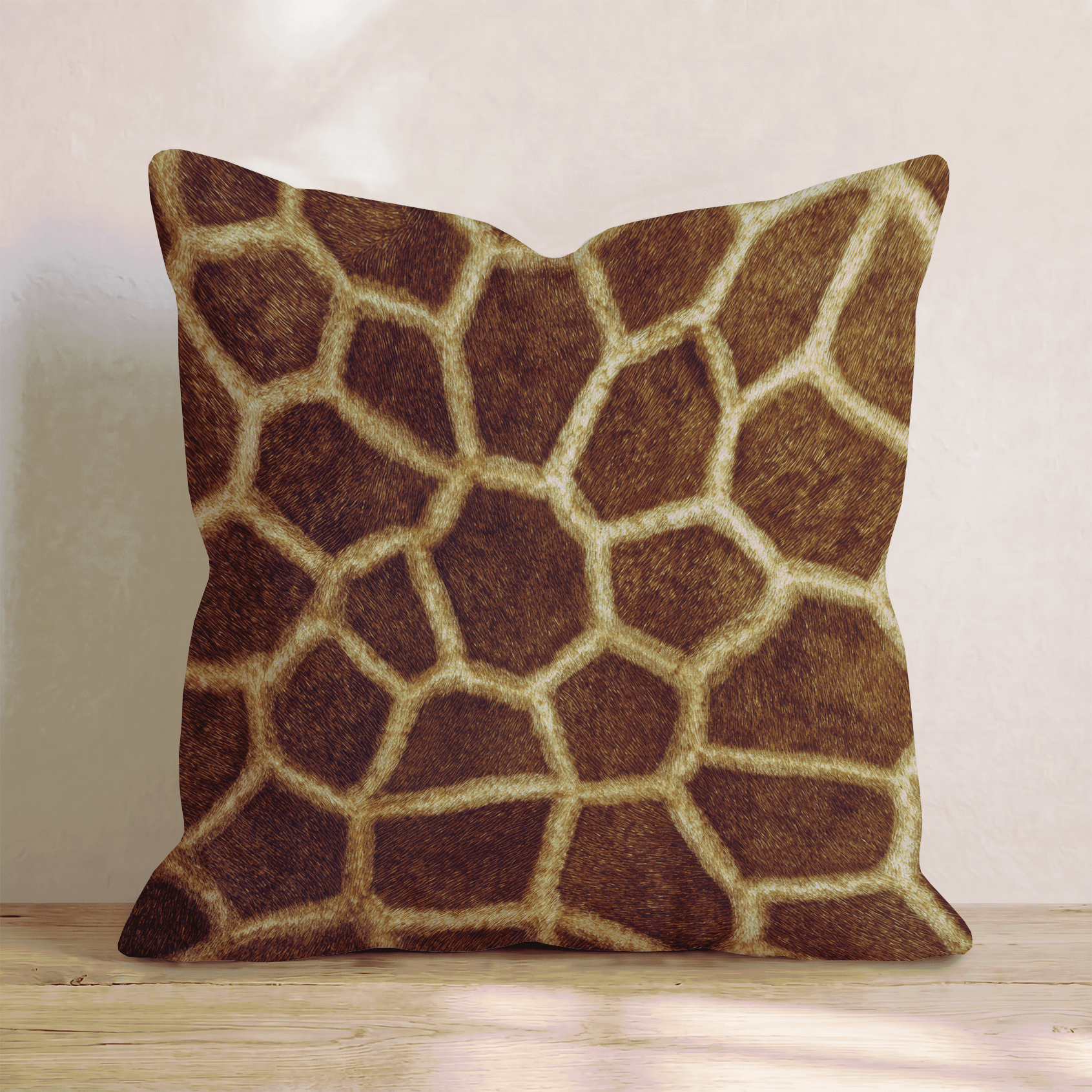 Giraffe Skin Texture Throw Pillow - Hillcroft Home