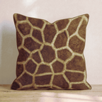 Giraffe Skin Texture Throw Pillow - Hillcroft Home