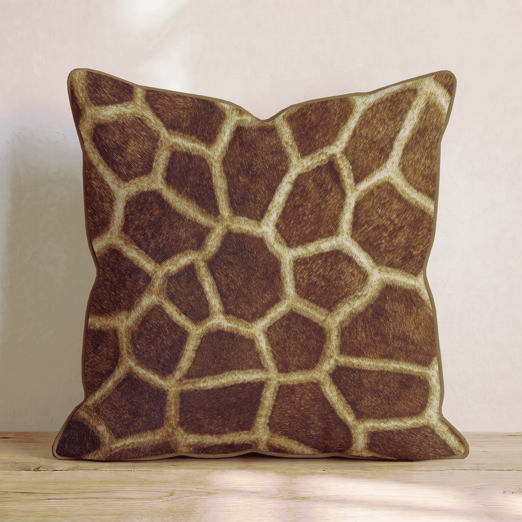 Giraffe Skin Texture Throw Pillow - Hillcroft Home