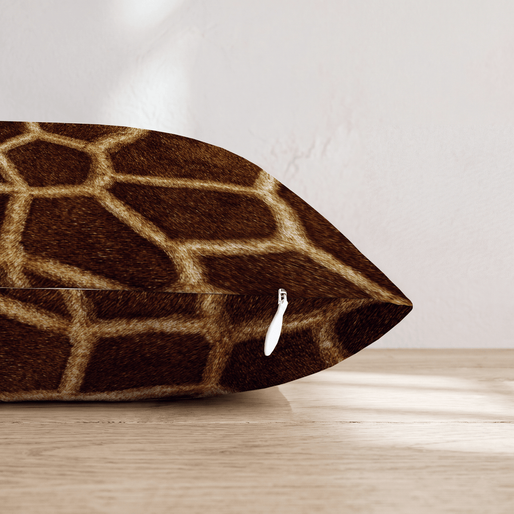 Giraffe Skin Texture Throw Pillow - Hillcroft Home