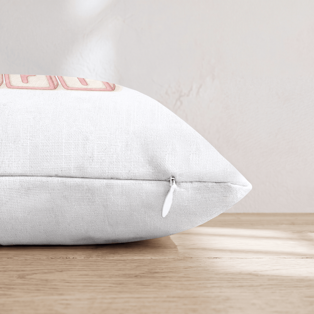 Girl Blocks Throw Pillow - Hillcroft Home