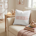 Girl Blocks Throw Pillow - Hillcroft Home