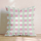 Girly Gingham Throw Pillow - Hillcroft Home