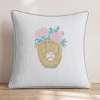 Girly Gloves Throw Pillow - Hillcroft Home