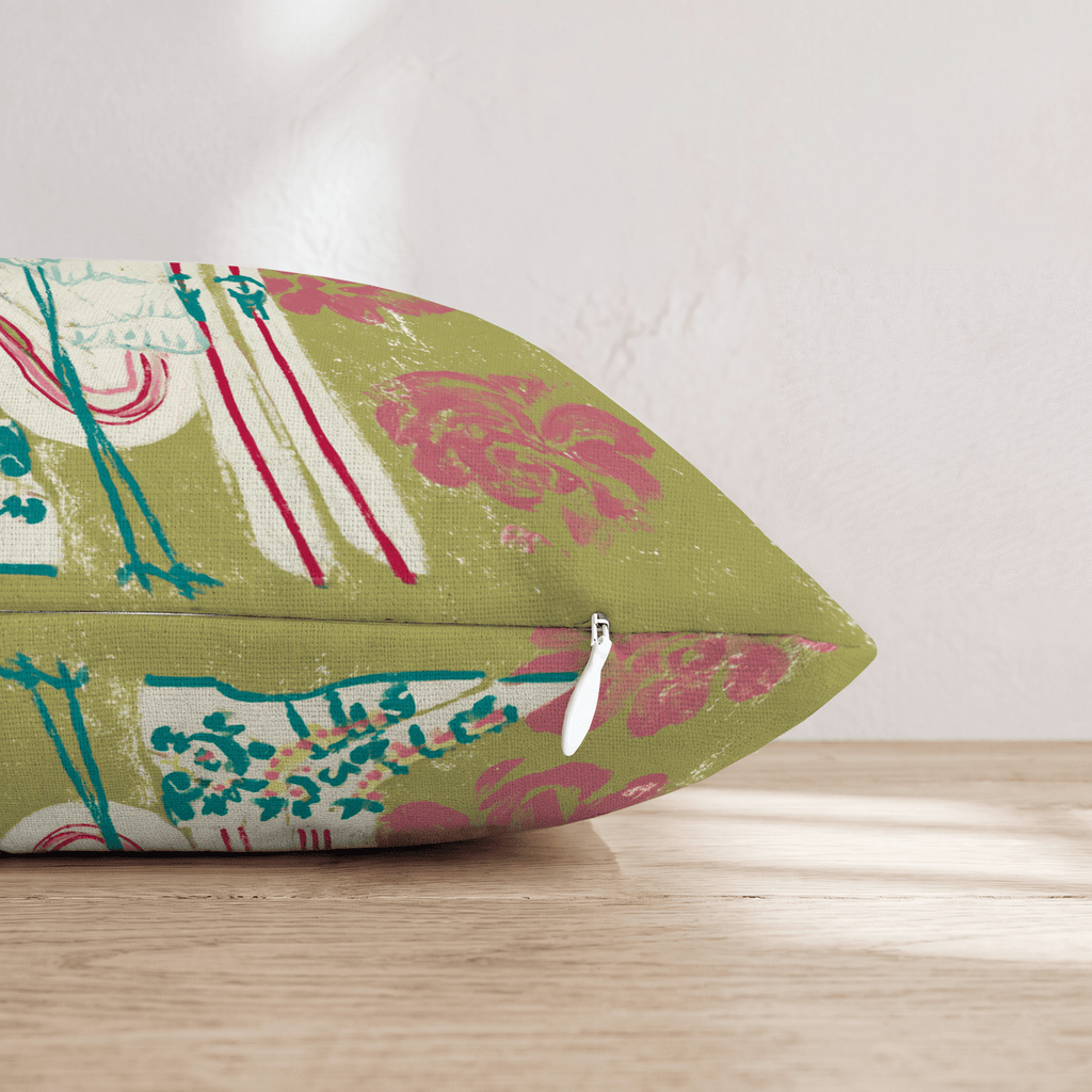 Glam Ski Throw Pillow - Hillcroft Home