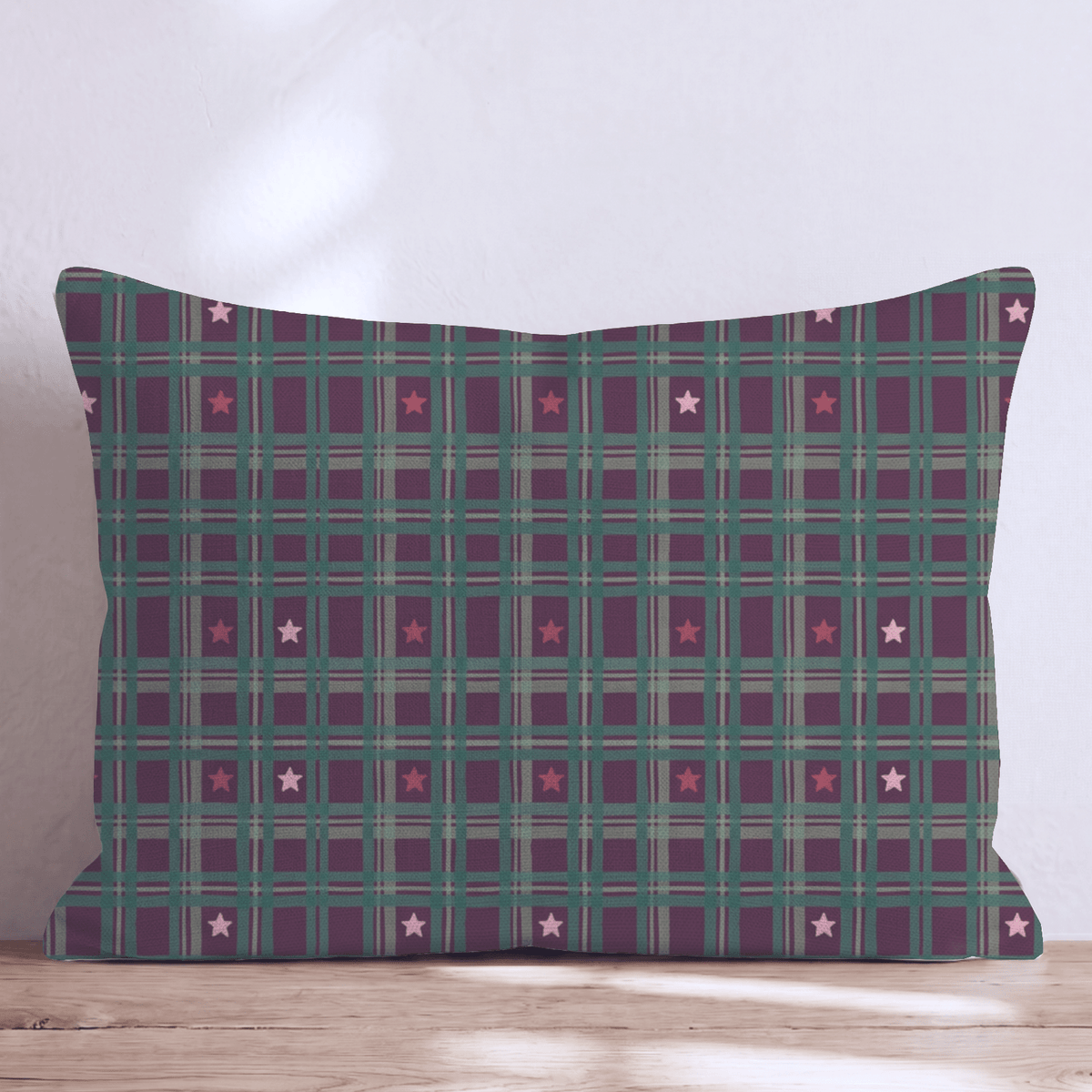 Glimmer Plaid Throw Pillow throw pillow - Hillcroft Home