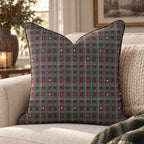 Glimmer Plaid Throw Pillow throw pillow - Hillcroft Home