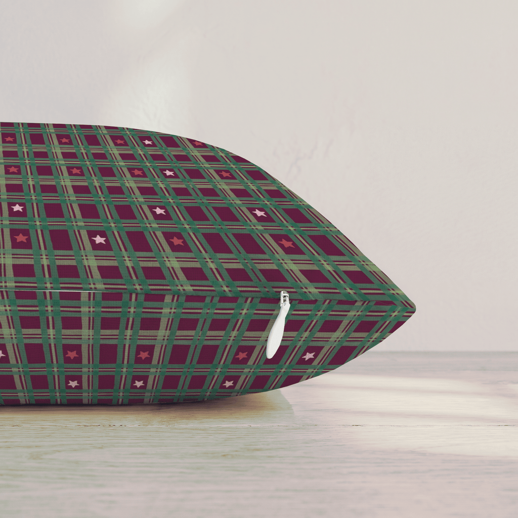 Glimmer Plaid Throw Pillow throw pillow - Hillcroft Home