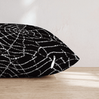 Gloomy Cobwebs Throw Pillow - Hillcroft Home
