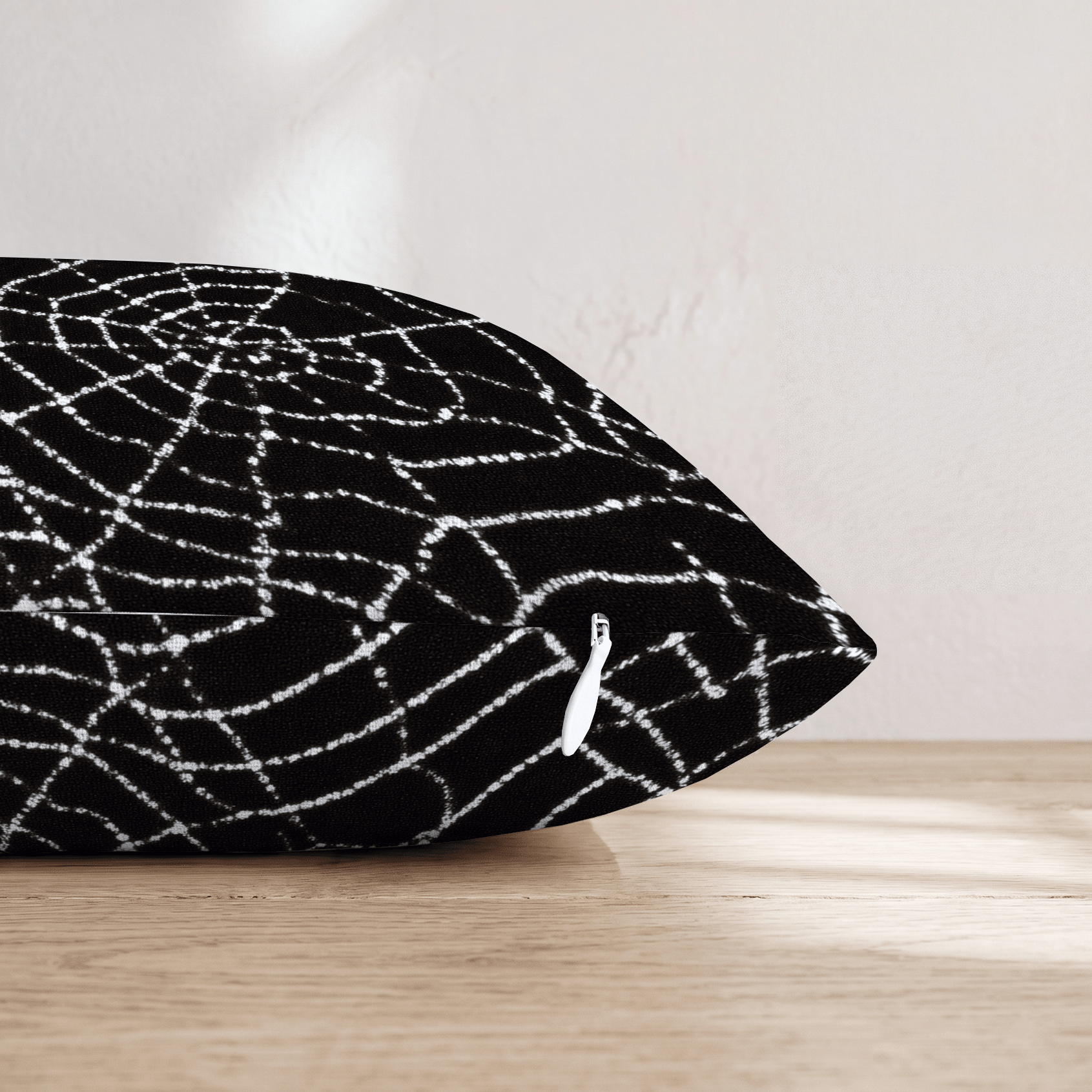 Gloomy Cobwebs Throw Pillow - Hillcroft Home