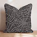 Gloomy Cobwebs Throw Pillow - Hillcroft Home