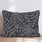 Gloomy Cobwebs Throw Pillow - Hillcroft Home