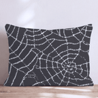 Gloomy Cobwebs Throw Pillow - Hillcroft Home