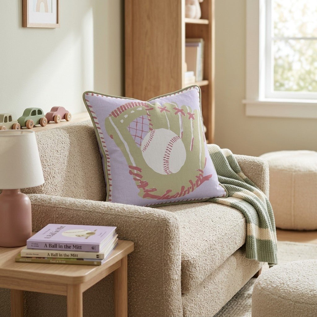 Glove and Ball Throw Pillow - Hillcroft Home