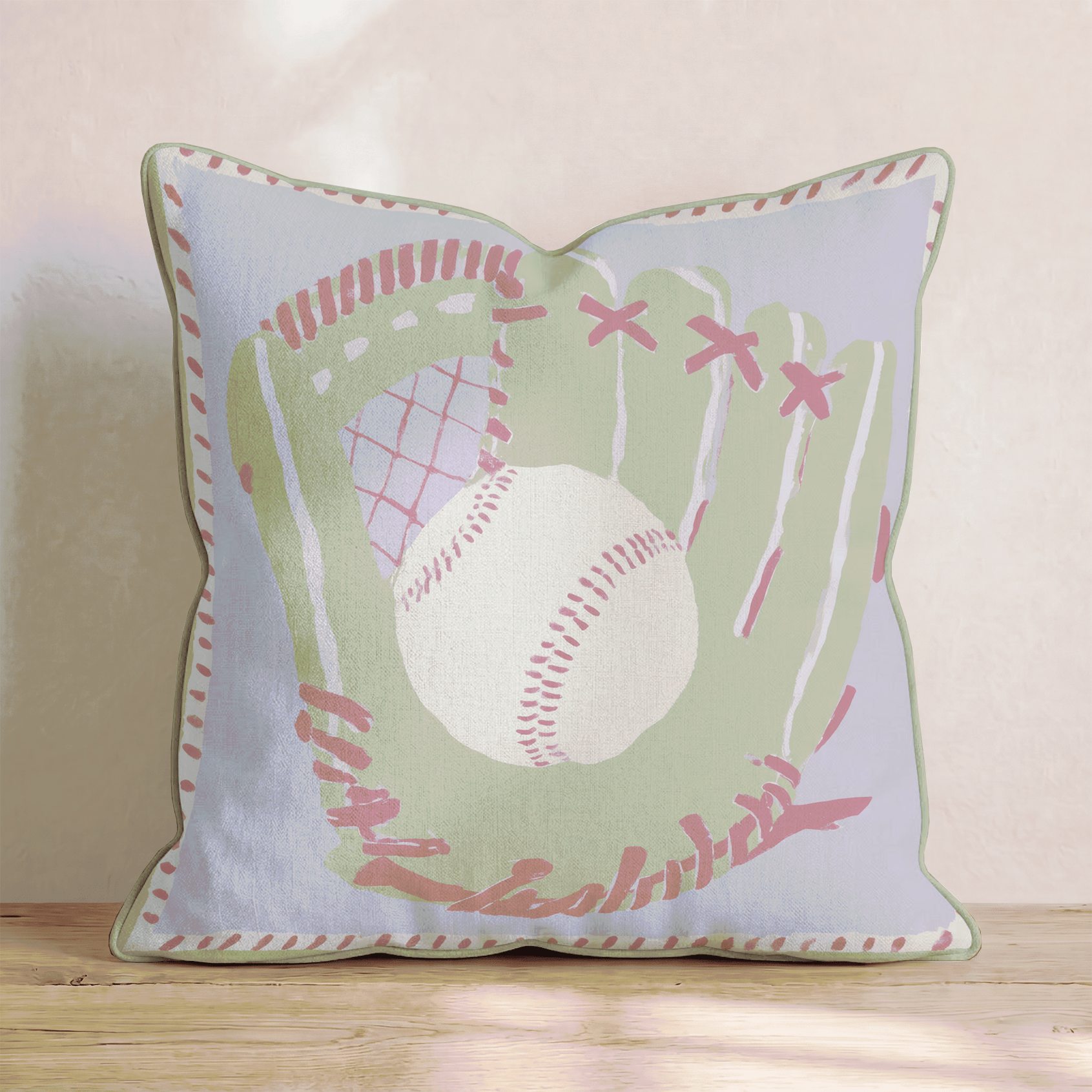 Glove and Ball Throw Pillow - Hillcroft Home