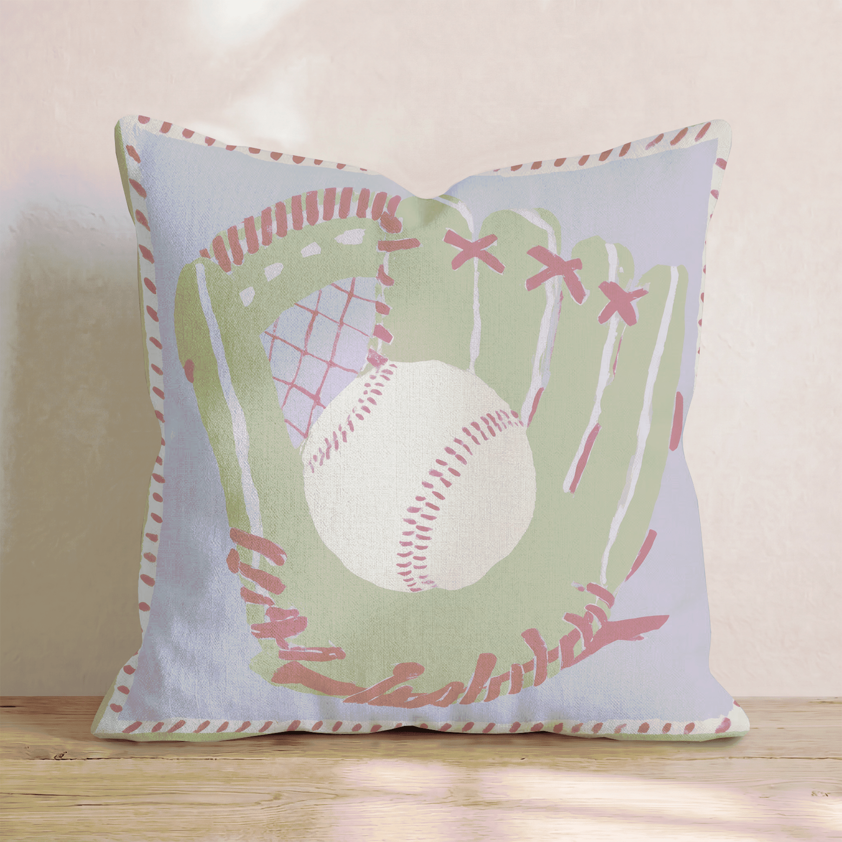 Glove and Ball Throw Pillow - Hillcroft Home