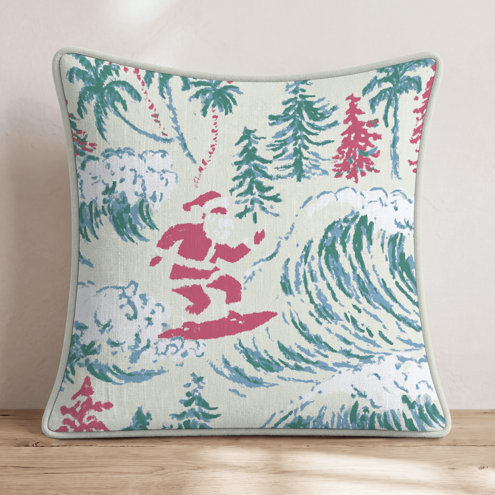 Gnarly Noel Throw Pillow - Hillcroft Home