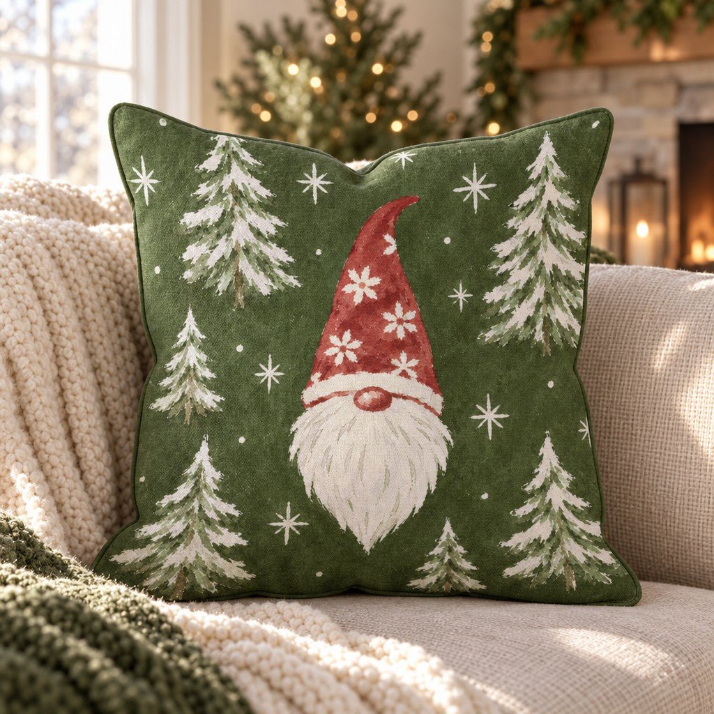 Gnome Sweet Gnome Throw Pillow throw pillow - Hillcroft Home