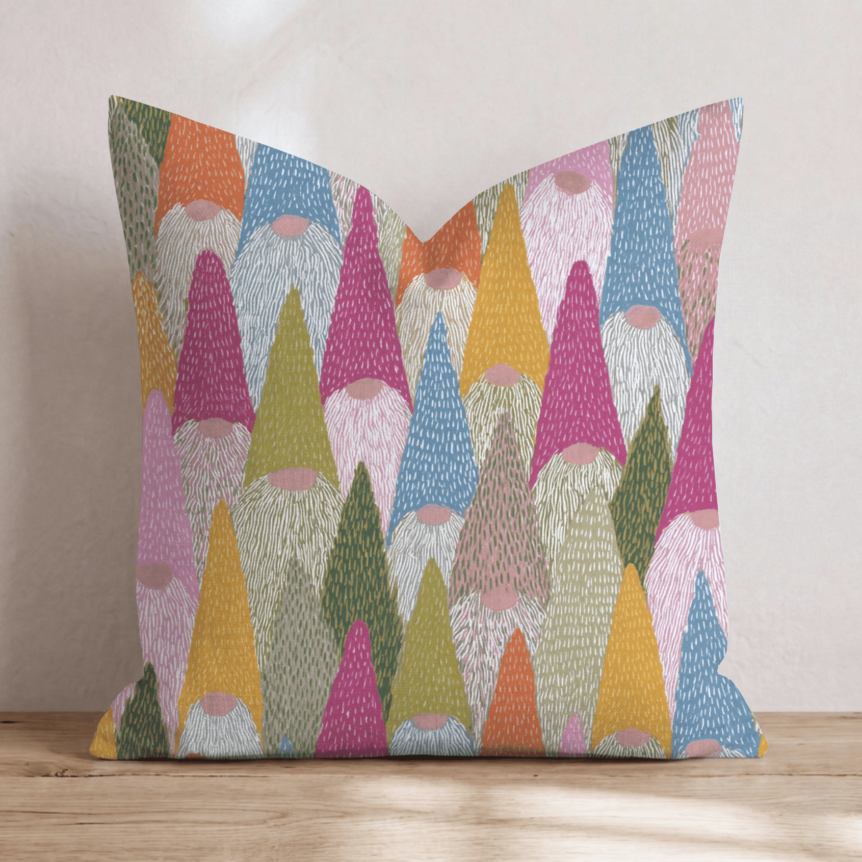 Gnomeville Throw Pillow - Hillcroft Home