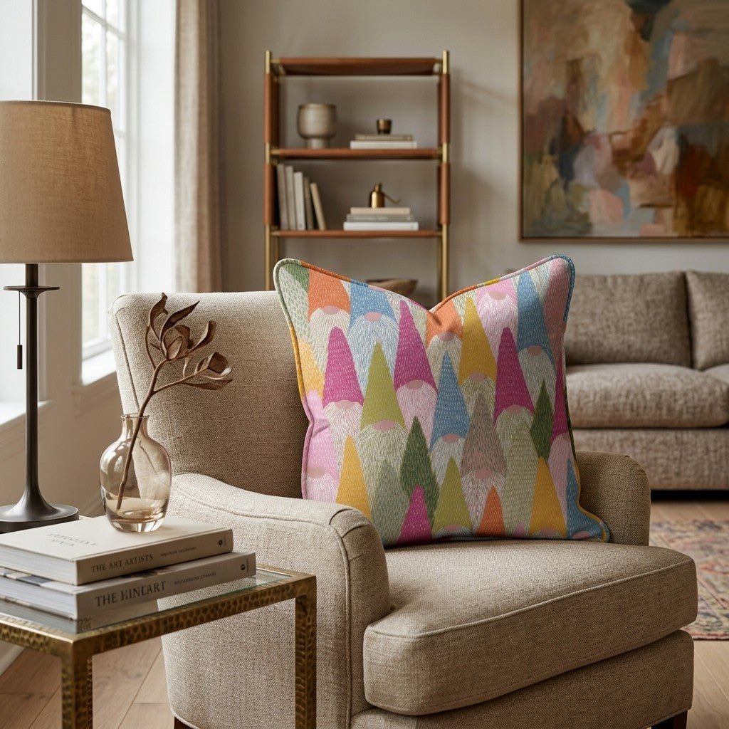 Gnomeville Throw Pillow - Hillcroft Home