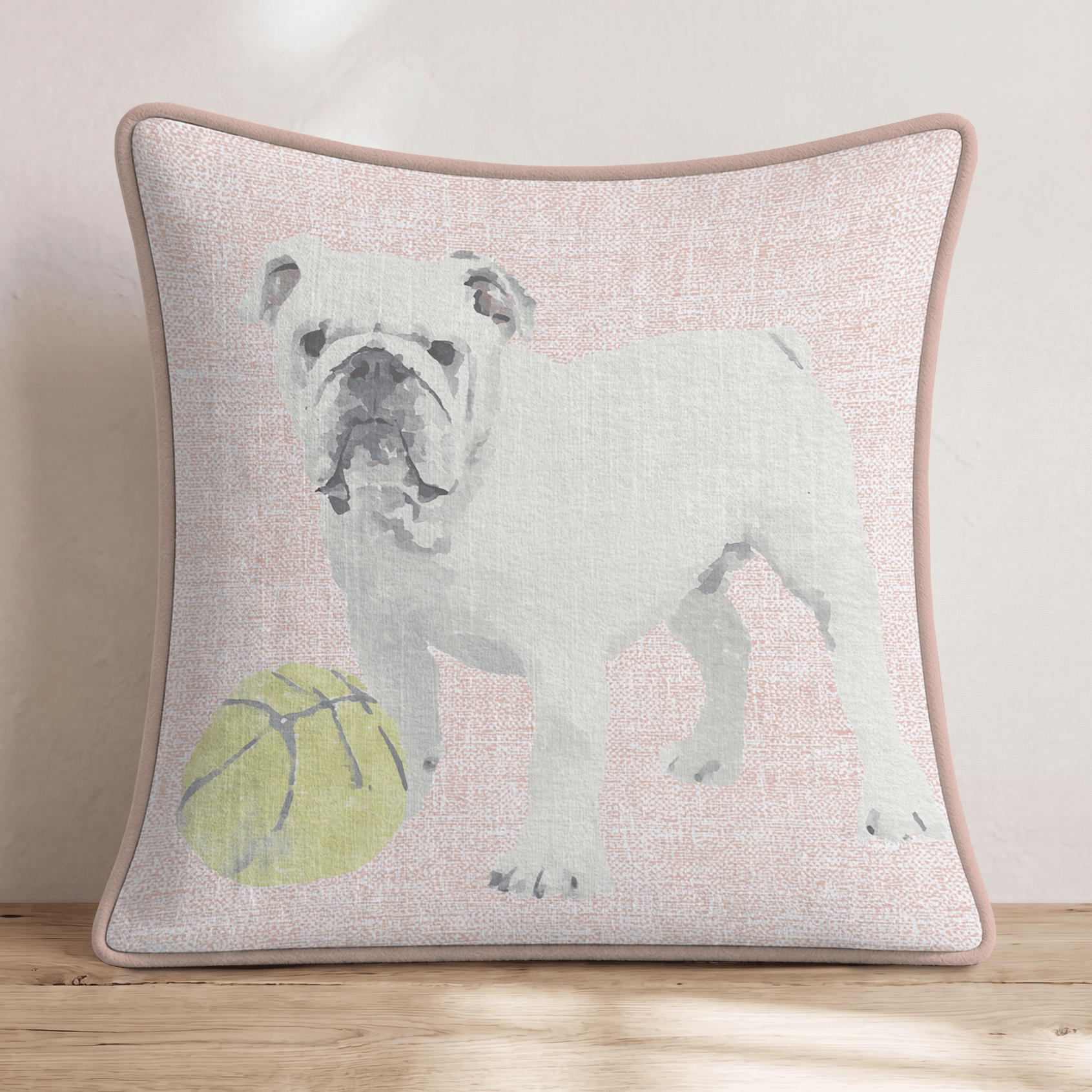 Go Bulldogs Basketball Throw Pillow - Hillcroft Home