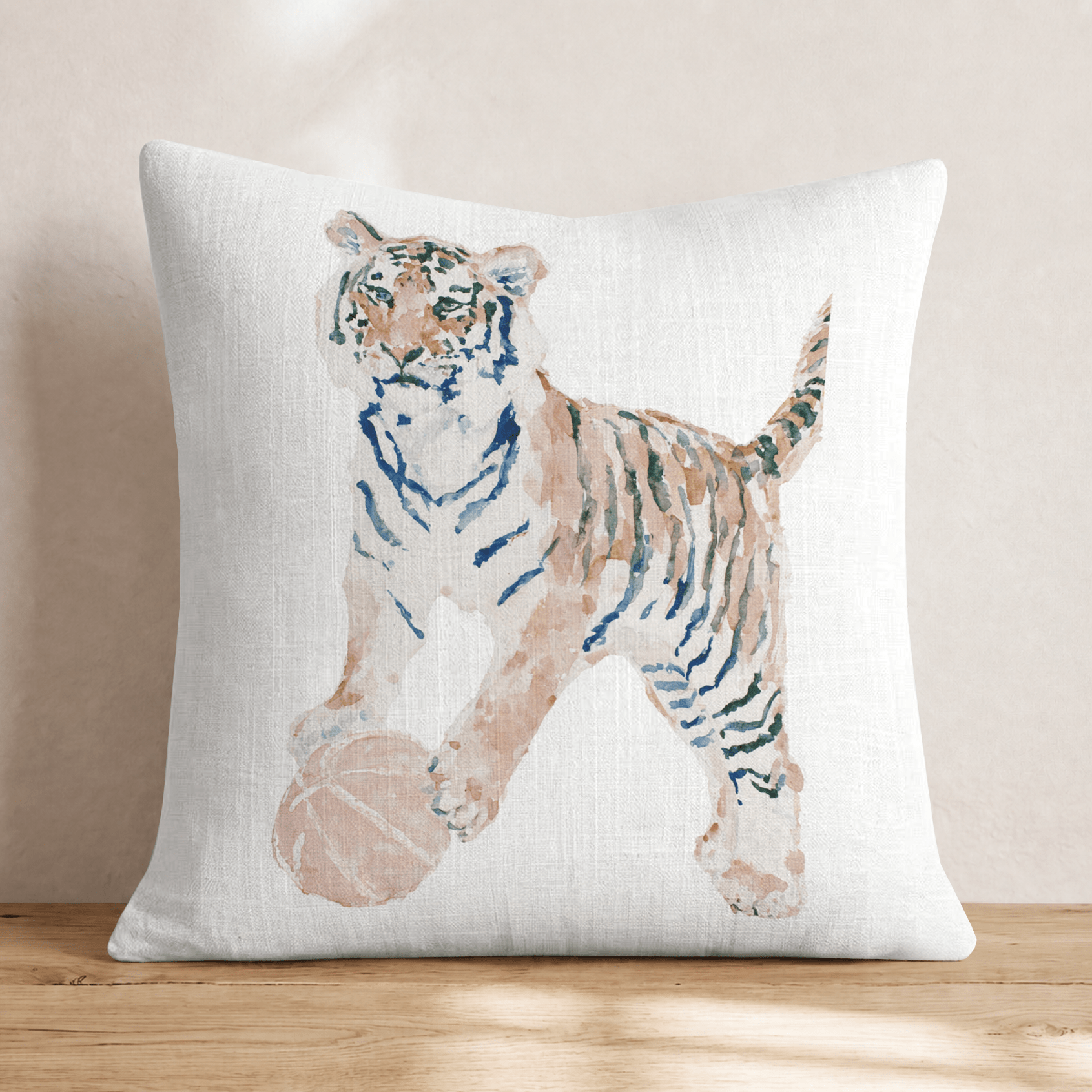 Go Tigers Basketball Throw Pillow - Hillcroft Home