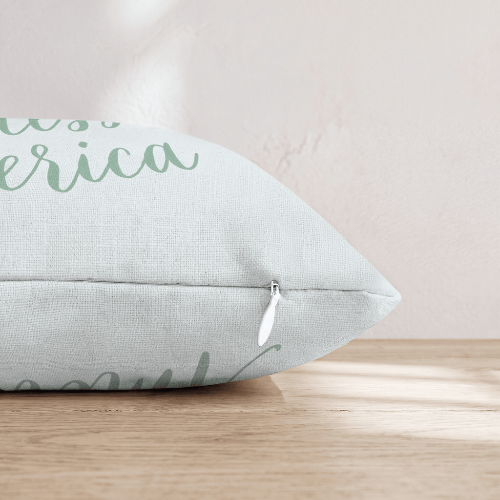 God Bless America Throw Pillow - Hillcroft Home