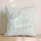 God Bless America Throw Pillow - Hillcroft Home
