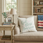 God Bless America Throw Pillow - Hillcroft Home