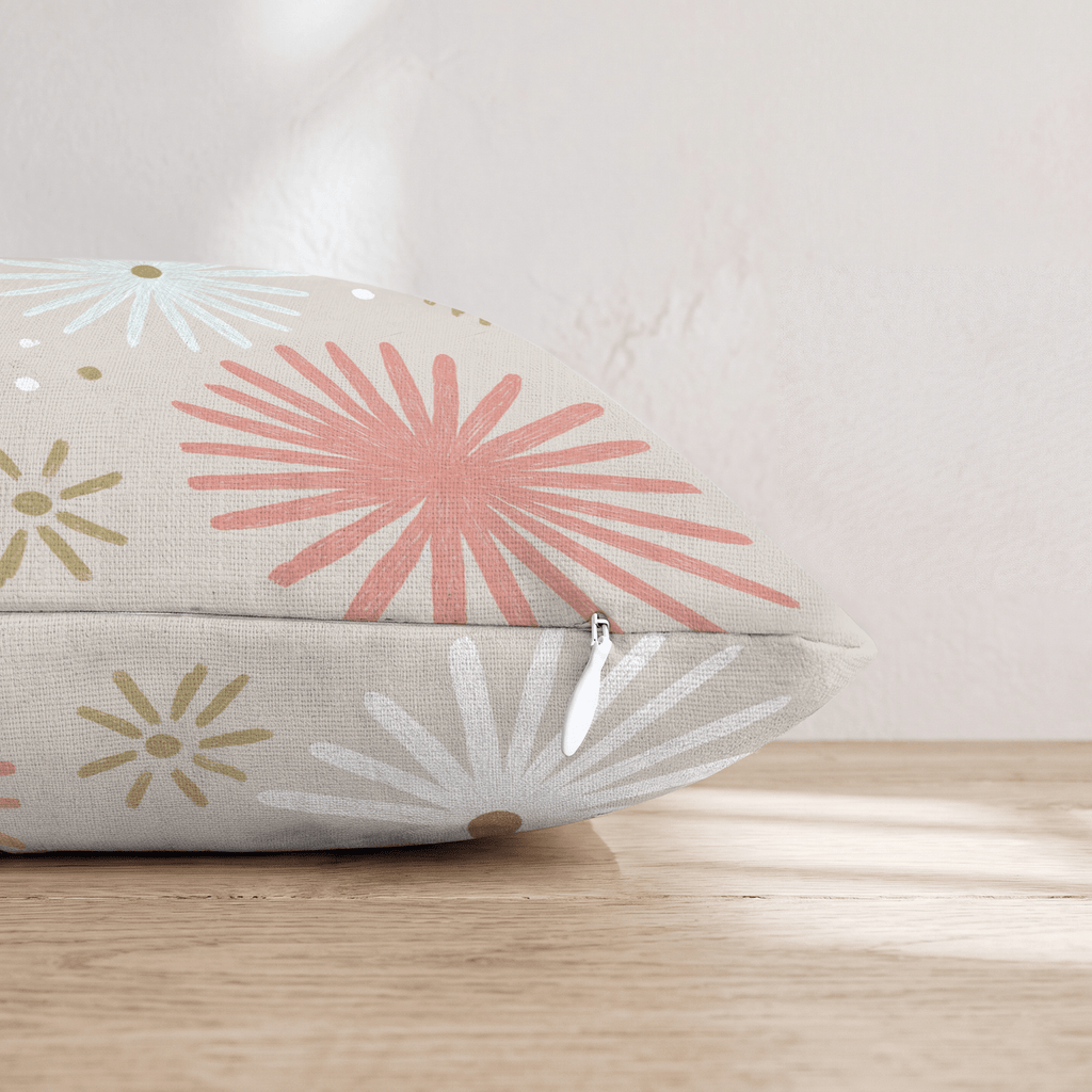 Gold Starburst Scatter Throw Pillow - Hillcroft Home