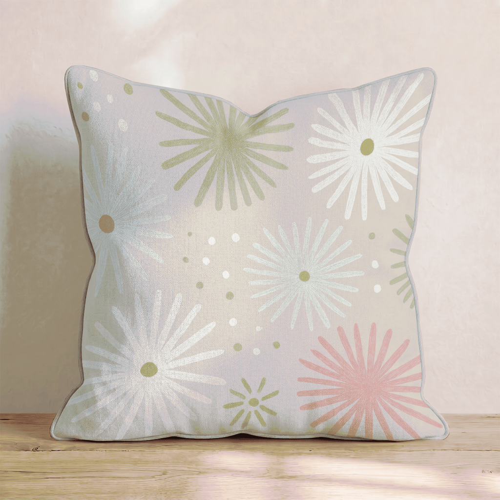 Gold Starburst Scatter Throw Pillow - Hillcroft Home