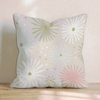Gold Starburst Scatter Throw Pillow - Hillcroft Home