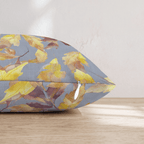 Golden Autumn Leaf Fall Throw Pillow - Hillcroft Home