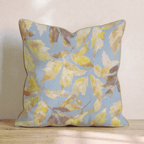Golden Autumn Leaf Fall Throw Pillow - Hillcroft Home