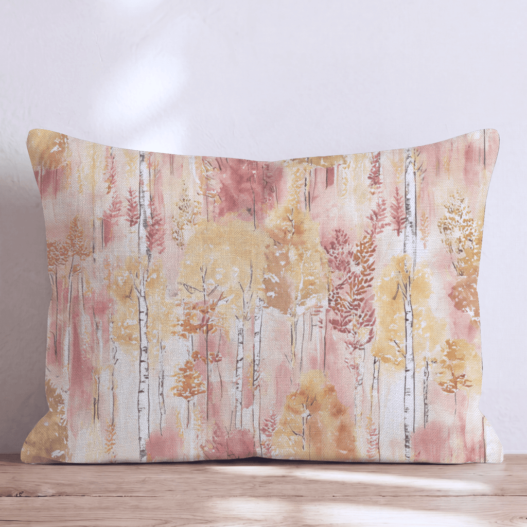 Golden Birch Grove Throw Pillow - Hillcroft Home