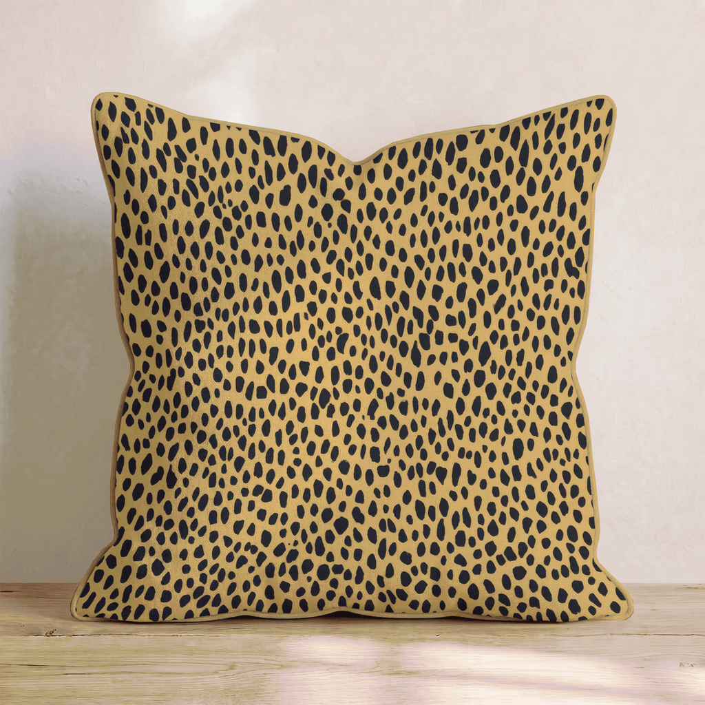 Golden Cheetah Classic Throw Pillow - Hillcroft Home