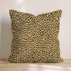 Golden Cheetah Classic Throw Pillow - Hillcroft Home