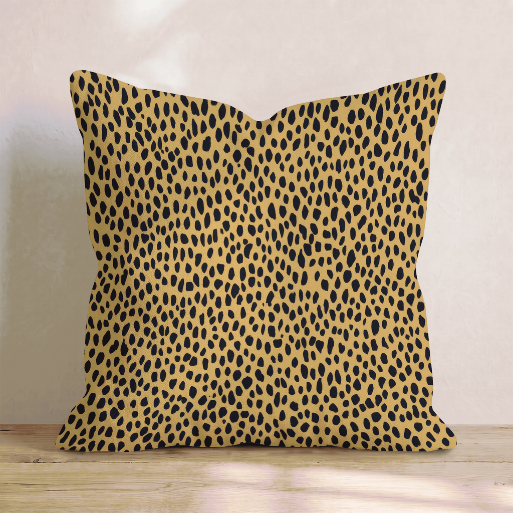 Golden Cheetah Classic Throw Pillow - Hillcroft Home