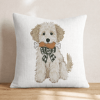 Golden Doodle Thanksgiving Dinner Throw Pillow - Hillcroft Home