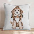 Golden Doodle Thanksgiving Throw Pillow - Hillcroft Home