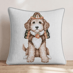 Golden Doodle Thanksgiving Throw Pillow - Hillcroft Home