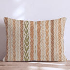 Golden Grain Stripe Throw Pillow - Hillcroft Home