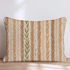 Golden Grain Stripe Throw Pillow - Hillcroft Home
