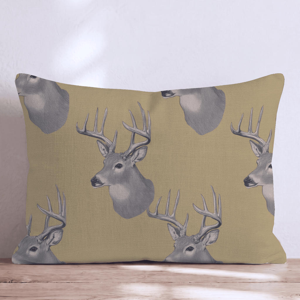 Golden Hour Buck Throw Pillow - Hillcroft Home